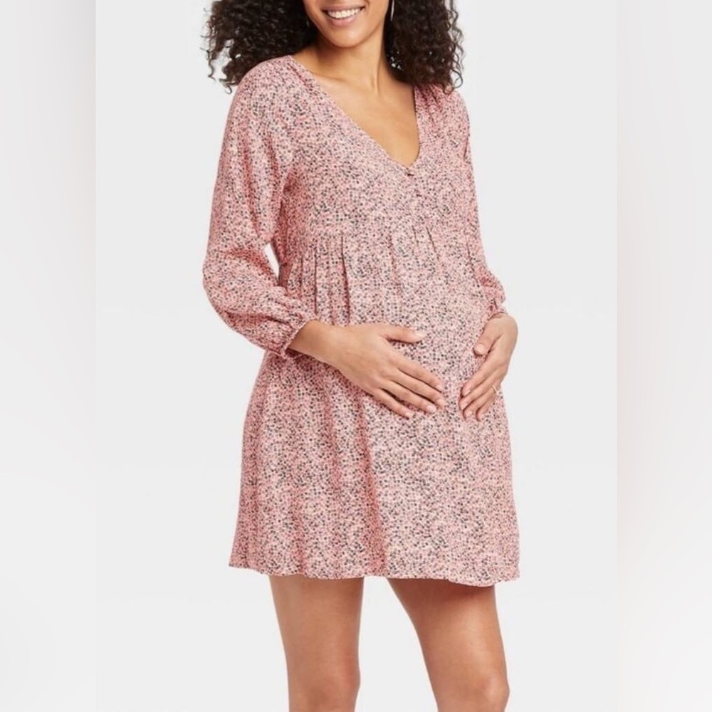 The Nines by HATCH Pink Floral Dress